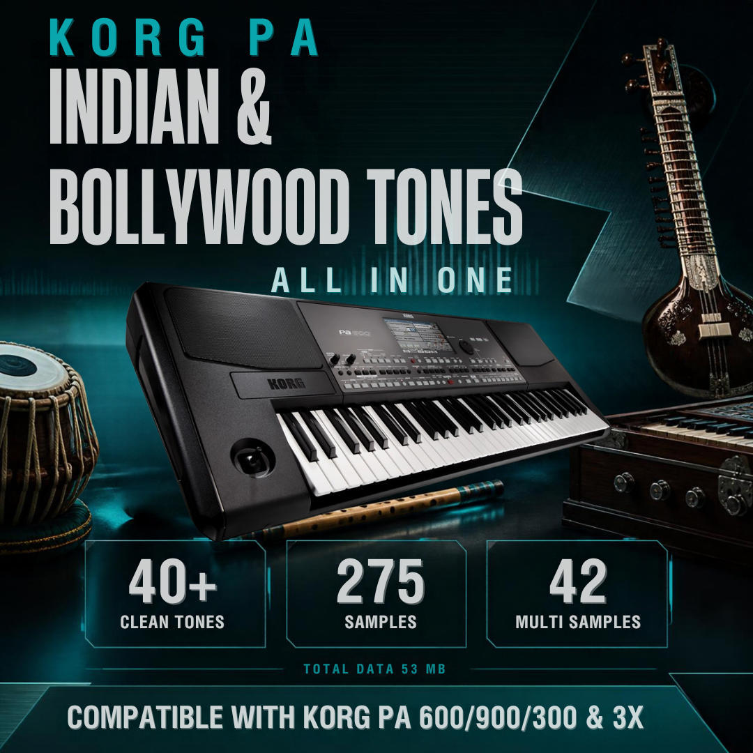 Indian & Bollywood Tones for Korg PA600, PA900, PA300 & PA3X – 40+ Tones Pack